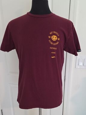 Fasthouse x Hot Wheels Maroon Short-Sleeve Graphic Tee